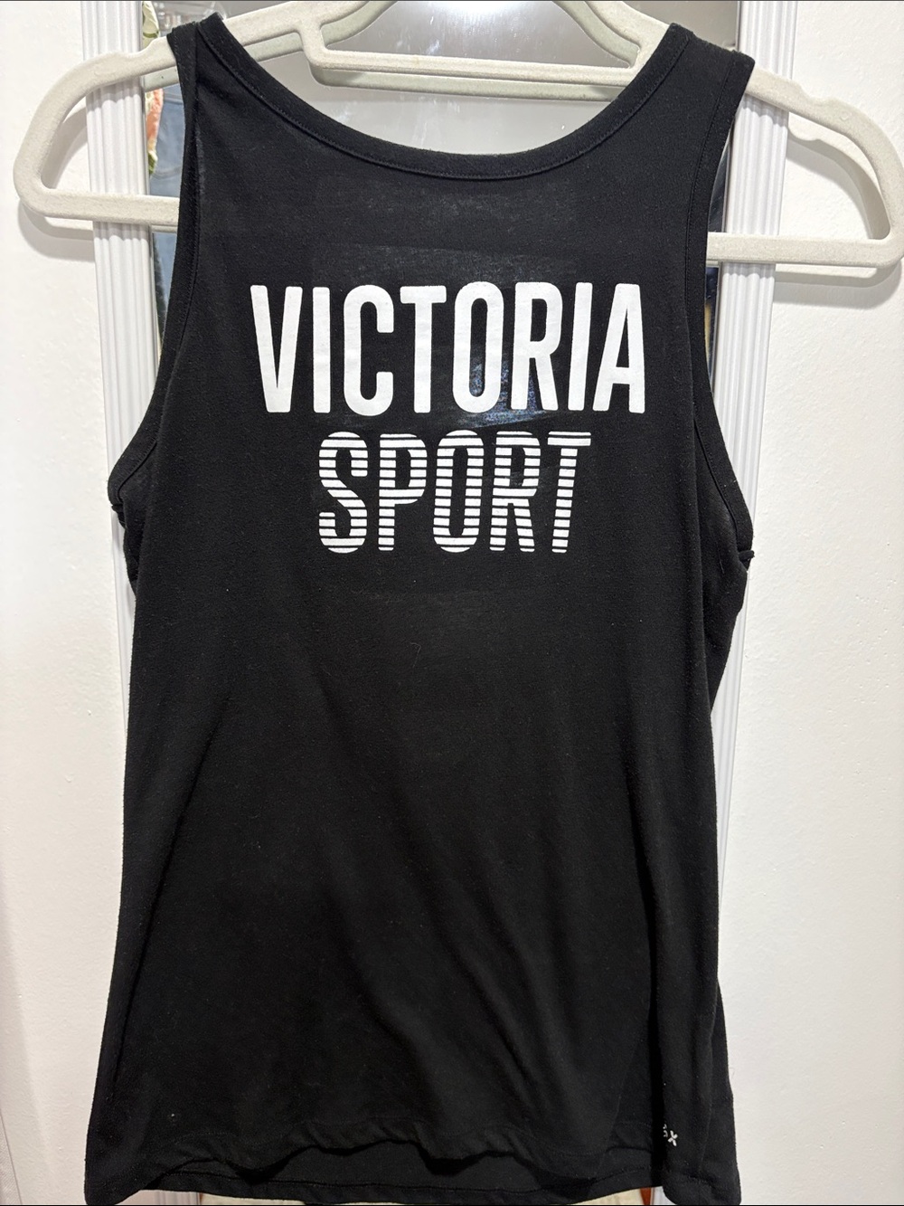 Victoria's Secret Black SPORT Logo Tank Top